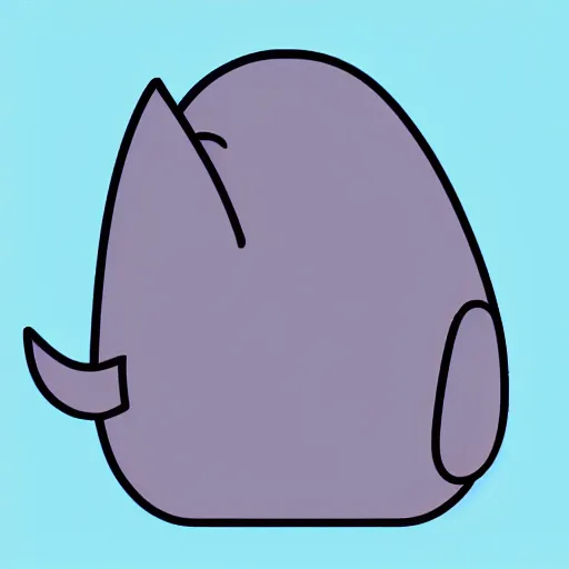 Prompt: Telegram sticker of a blue whale