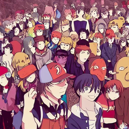 Image similar to anime version of Dance Gavin Dance