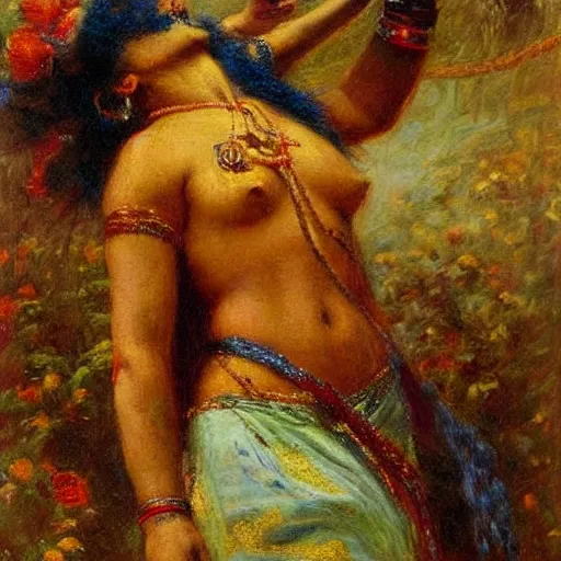 Image similar to montezuma painted by gaston bussiere