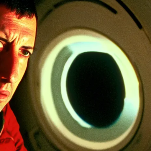 Image similar to adam sandler in 2 0 0 1 : a space odyssey, 4 k hd film still