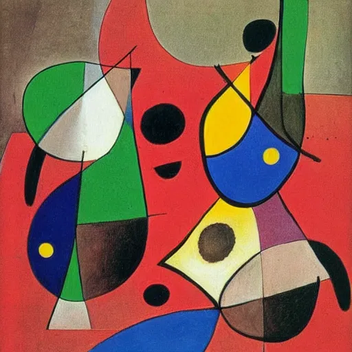 Prompt: art by joan miro