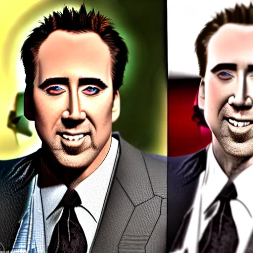 Prompt: hybrid senn penn and nicholas cage