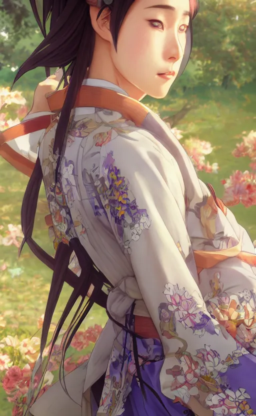 Prompt: side portrait of a girl walking, summer festival in background, yukata clothing, battlefield in background, anime style, hair down, symmetrical facial features, real faces, from arknights, hyper realistic, 4 k, extreme detail, trending artstation, realistic lighting, by alphonse mucha, greg rutkowski, sharp focus, backlit