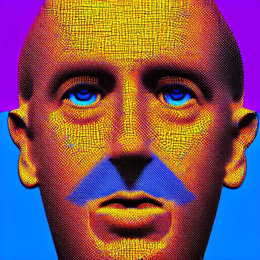 Prompt: Philosophical abstract art! Profile picture. Digital art. 8k resolution. Man made out of hyperbolic functions! Pop art. Trending on Artstation.