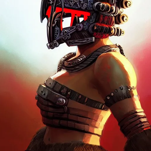 Image similar to cyberpunk viking helmet mask warrior goddess robot ninja fantasy, art gta 5 cover, official fanart behance hd artstation by jesper ejsing, by rhads, makoto shinkai and lois van baarle, ilya kuvshinov, ossdraws