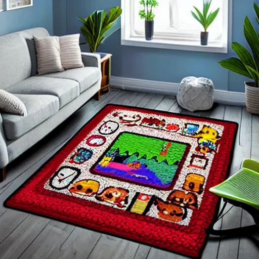 Image similar to animal crossing area rug