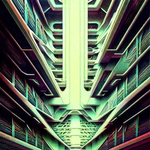 Prompt: extremely psychedelic beautiful brutalist architecture infected by night. intricate, elegant, highly detailed, extremely lifelike photorealistic digital painting, artstation. steichen, gaston bussiere, tom bagshaw, brutalist cyberpunk alphonse mucha. elegant minimalism. anatomically correct. sharp focus. white. surreal lush cosmic hallucination