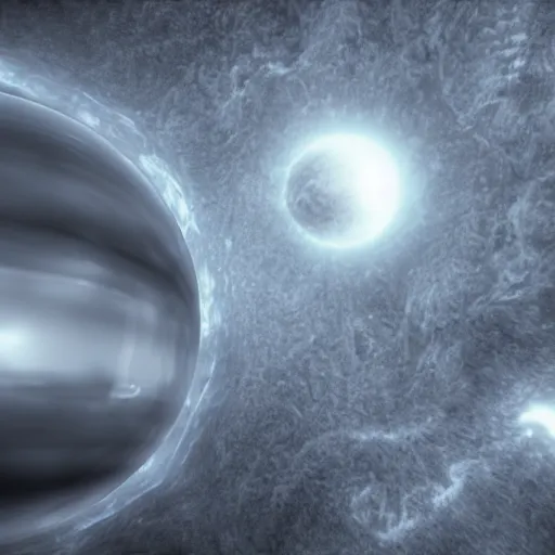 Image similar to storm of sphere atoms, photorealistic, 4 k