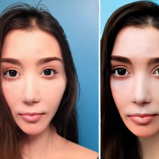 Prompt: influencer ruins good looks with trashy cosmetic surgery