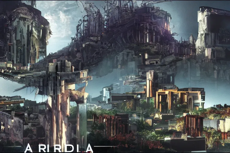 Image similar to arcadia, cinematic