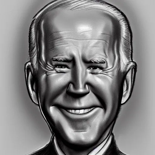 Image similar to milt kahl pencil sketch of joe biden