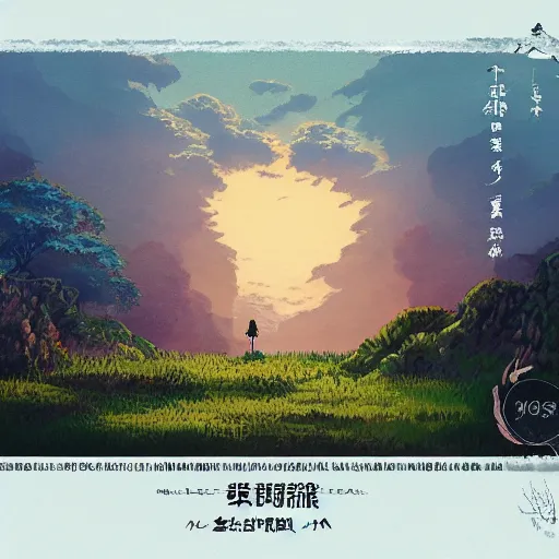 Image similar to landscape of the eternal rest, in the style of studio ghibli, award - winning, 4 k