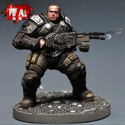 Image similar to gears of war as warhammer tabletop figurines t