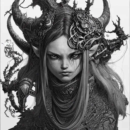 Image similar to prompt: World of Warcraft character portrait drawn Vania Zouravliov and Katsuhiro Otomo and Takato Yamamoto, inspired by Fables, magical and alchemical weapons, 3d render 8k, hyper realistic render, octane render, soft light, intricate detail, photorealistic style, intricate detailed oil painting, detailed illustration, oil painting, painterly feeling, sharp high detail, manga and anime 2000