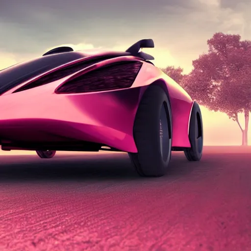 Image similar to an advisement of the first hover car, 4k, professional lighting, cold colors