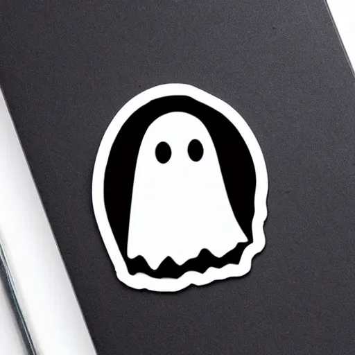 Prompt: cute ghost sticker