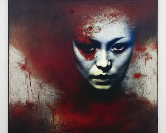 Image similar to eternal eclipse, a brutalist designed, rich deep colours, painted by guy denning, francis bacon, yoshitaka amano, sebastiao salgado, julia margaret cameron, adrian ghenie, james jean and petra cortright, part by gerhard richter, part by takato yamamoto. 8 k masterpiece.