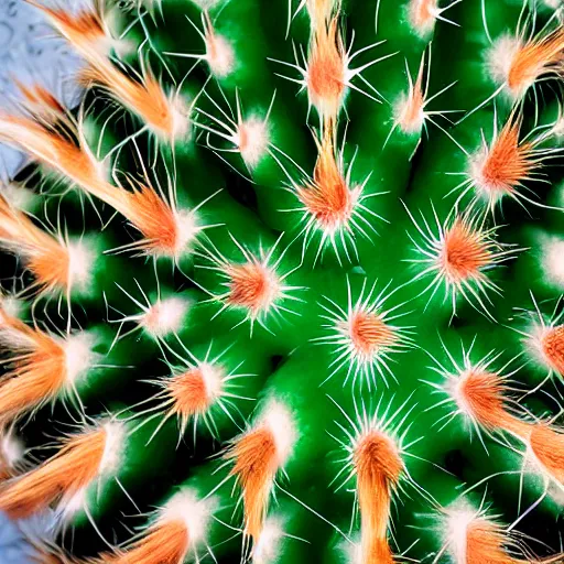 Image similar to cactus grown on man's face instead of beards, 5 0 mm