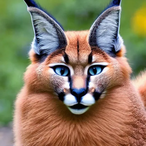 Image similar to cute fluffy caracal