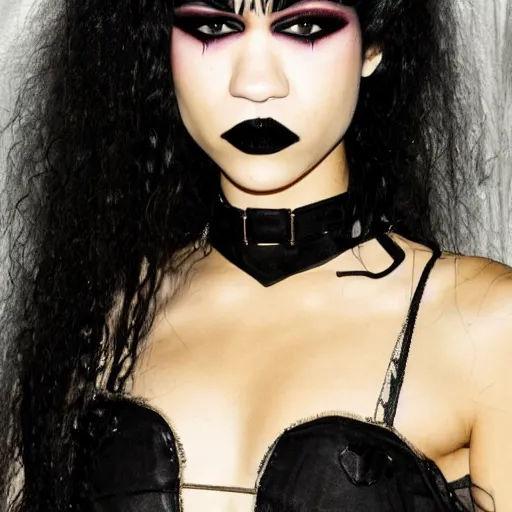 Image similar to Goth Zendaya