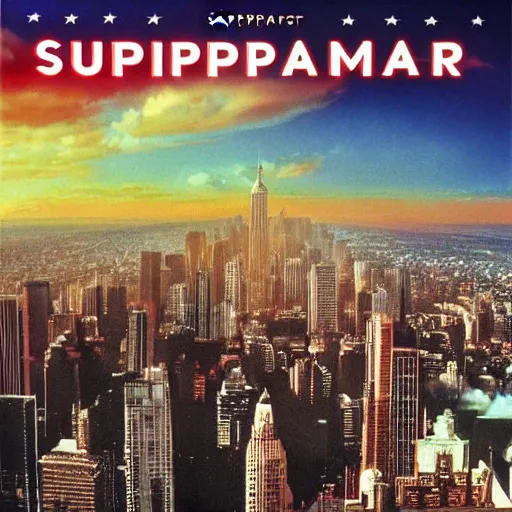 Image similar to Supertramp Breakfast in America, Realistic, HDR, Album Cover