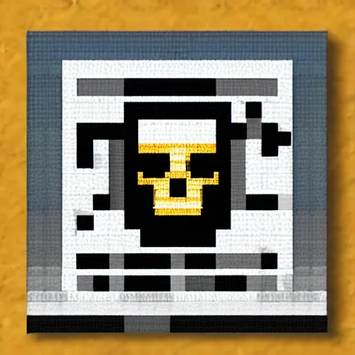 Image similar to pixel art laughing skull