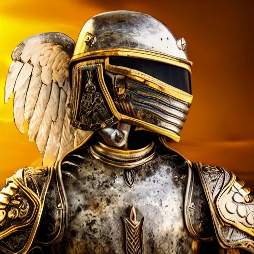 Image similar to beautiful angel warrior with ornate armour, highly detailed, 4k, HDR, smooth, sharp focus, hyper realistic, high resolution, award-winning photo