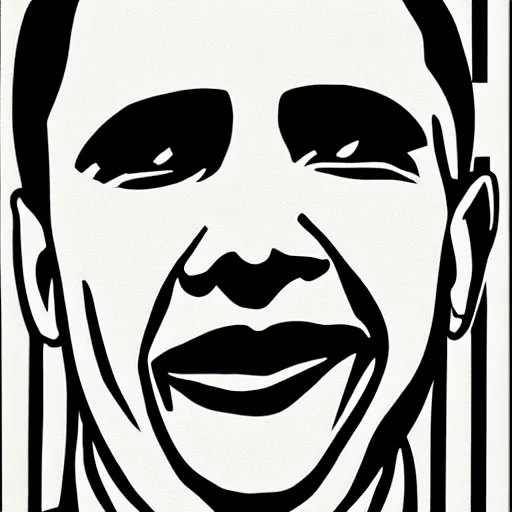 Image similar to obama by roy lichtenstein