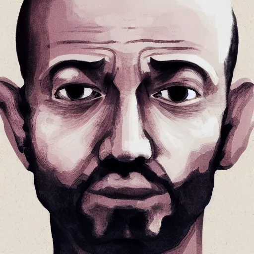 Prompt: portait of a monk, in the style of Ben Bauchau, artstation