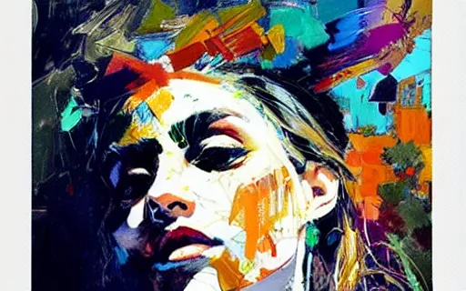 Prompt: masterpiece beautiful portrait by hopare and hernan bas