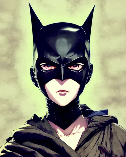 Prompt: portrait Anime Batman grunge punk beautiful in-mask fine-face, pretty face, realistic shaded Perfect face, fine details. Anime. Gotham-city night realistic shaded lighting by Ilya Kuvshinov krenz cushart katsuhiro otomo ghost-in-the-shell, magali villeneuve, artgerm, rutkowski Jeremy Lipkin and Giuseppe Dangelico Pino and Michael Garmash and Rob Rey