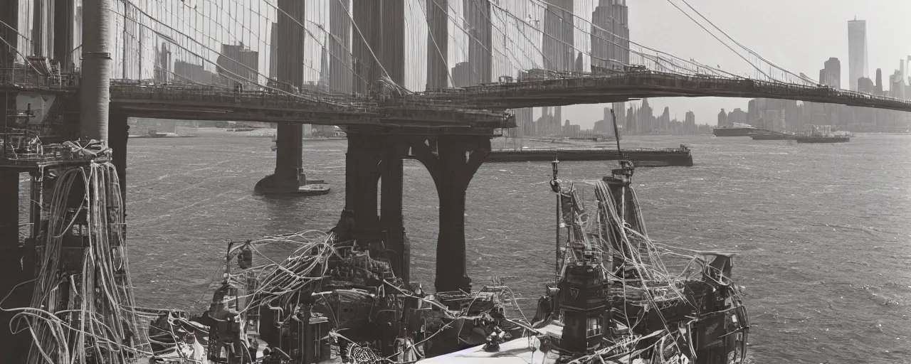 Image similar to a ship transporting spaghetti in new york's hudson river, the statute of liberty in the background, canon 8 0 mm, photography, film, kodachrome