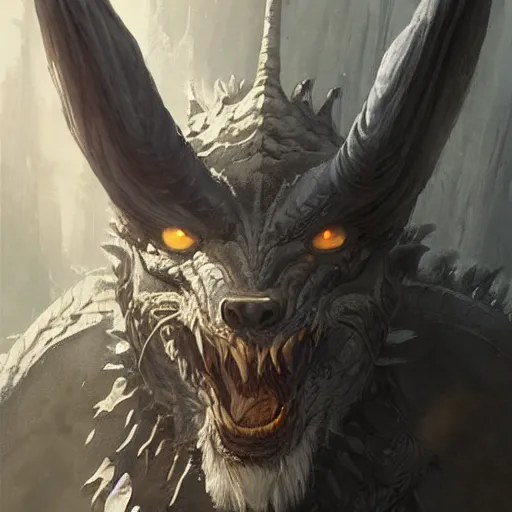 Prompt: a portrait of a grey old ,man, dragon!, dragon!, dragon!, dragon!, dragon!,dragon!, werewolf, dragon! dragon!, dragon!, dragon!, dragon!, dragon!, dragon!, dragon!, horns!, epic fantasy art by Greg Rutkowski