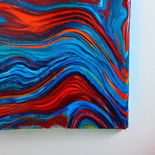 Image similar to “acrylic paint pour, marbling, very detailed, 8k 4k”