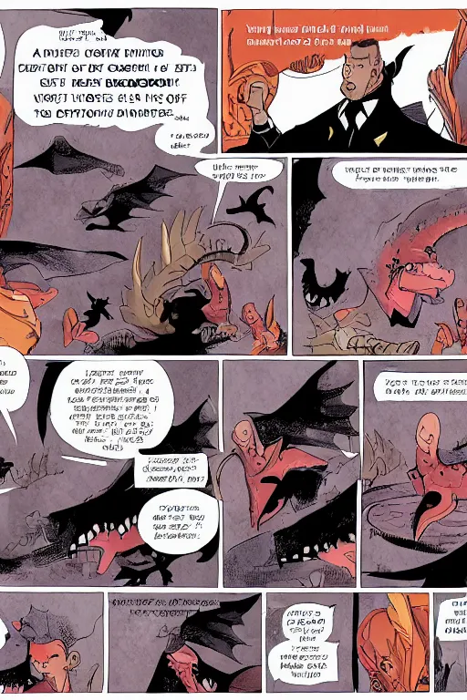 Image similar to a graphic novel comic about dragons, wings of fire comic, by mike holmes, webcomic, cartoon