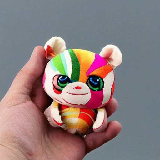 Image similar to paper marbling illegitimate plushie toy jewellery