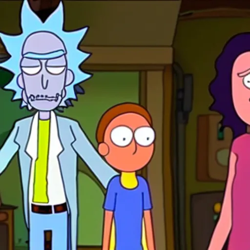 Prompt: photograph of rick and morty as real people