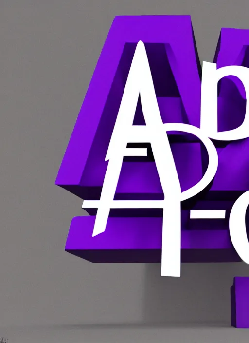 Image similar to a purple and black logo with the words readful things, a 3 d render by dan content, deviantart contest winner, video art, toonami, logo, imax