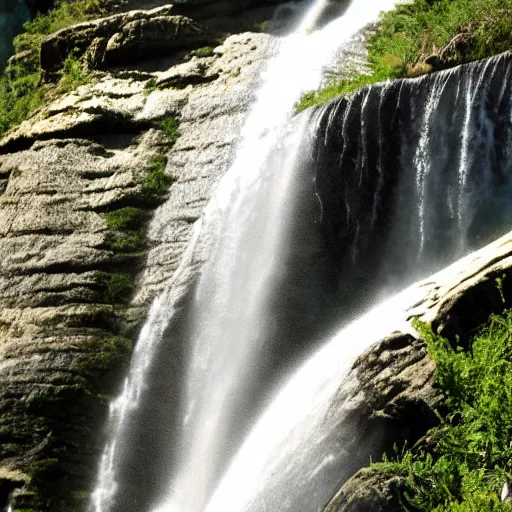 Image similar to spectacular waterfalls, winning award photo. canon rf 8 5 mm, 4 k. very detailed