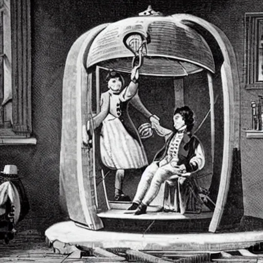 Image similar to dream a time machine in the 1 8 2 0