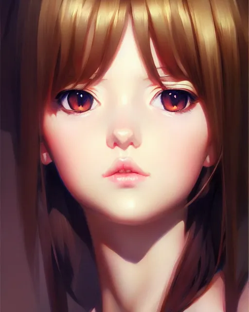 Image similar to portrait Anime girl cute-fine-face, pretty face, realistic shaded Perfect face, full body, fine details. Anime. realistic shaded lighting by Ilya Kuvshinov Giuseppe Dangelico Pino and Michael Garmash and Rob Rey