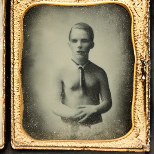 Prompt: underwater tintype photo of casper