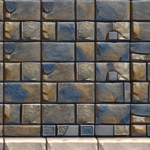Prompt: stone tile cladding stylized texture, in the style of blizzard entertainment and world of warcraft by orb, michael vicente, unreal engine, 8 k