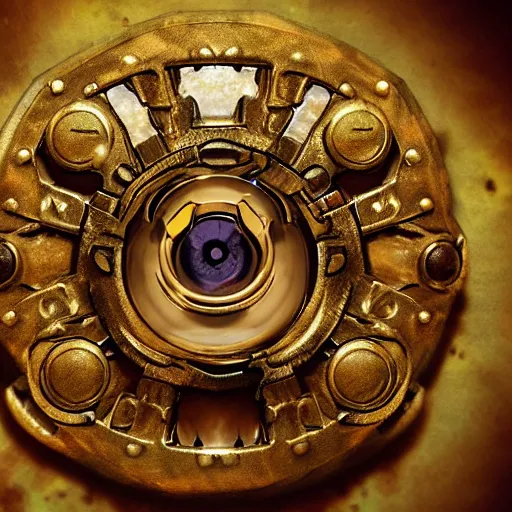 Image similar to golden dungeons and dragons beholder