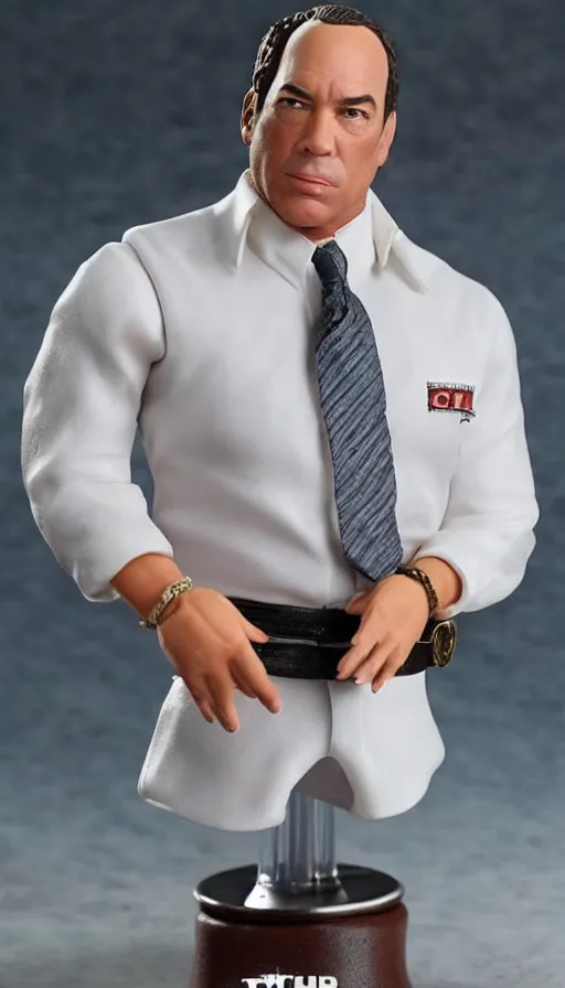 Image similar to hot toys figurine of jon taffer, realistic, up close image, 1 / 1 6 th scale, unopened, listing image, hd