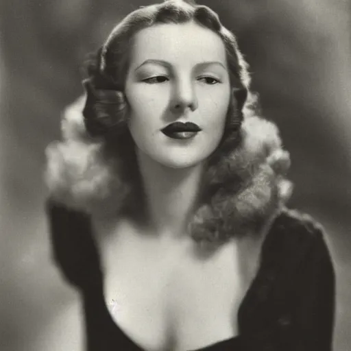 Image similar to portrait of a beautiful german woman from 1 9 4 0