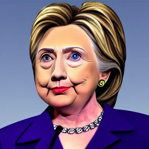 Image similar to hillary clinton's face made out of pure geometrical curves and mathematical graphs