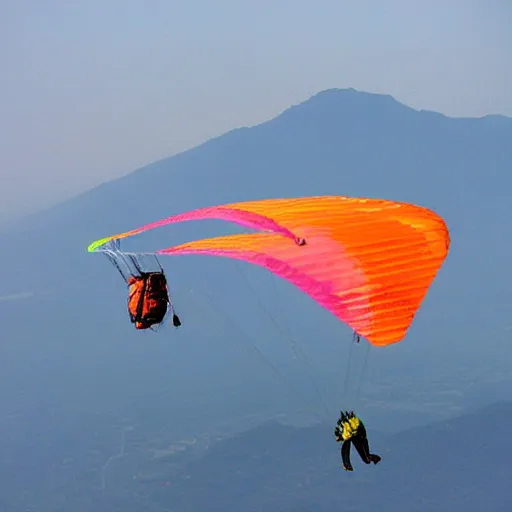 Prompt: sauron and mario making paraglider together above corcovado, fantasy