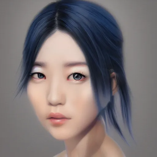 Prompt: realistic portrait of yasuho hiros, featured on artstation, matte painting