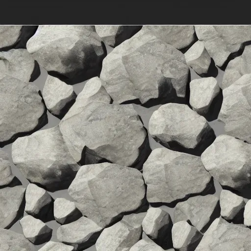 Prompt: seamless rocks texture normal map